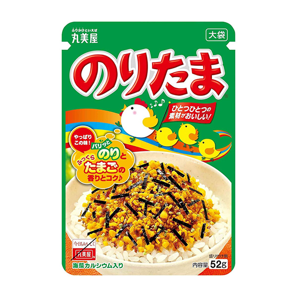 丸美屋日本进口美味搭配拌饭料儿童大人营养饭团料【鸡蛋海苔味】52g 大袋 保质期至：2025-07-17