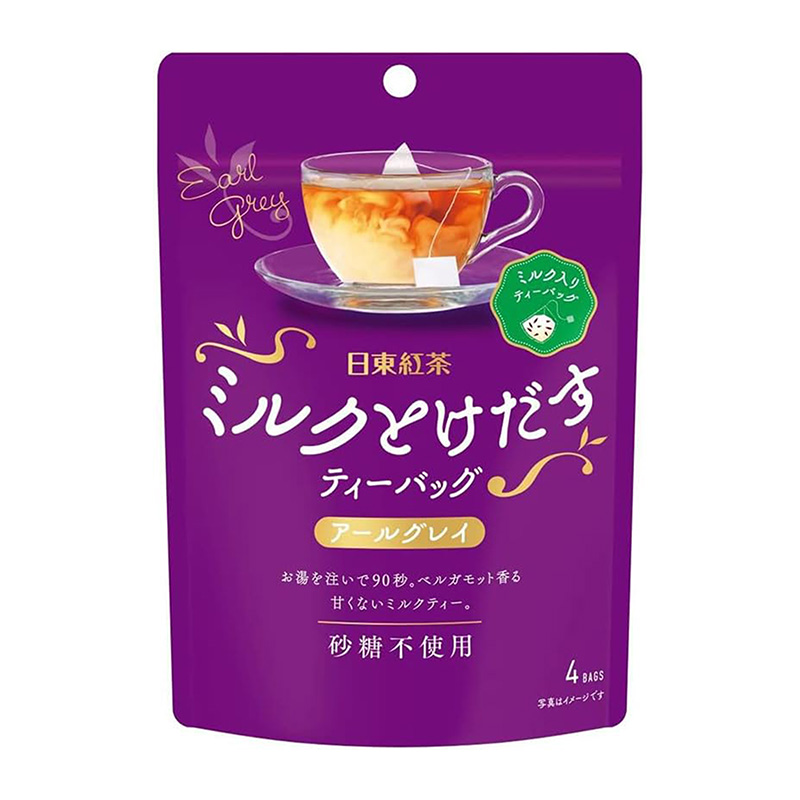 Nitto Tea Milk Melt Milk Tea Bag Earl Grey Black Tea 4 Bags-DONKI