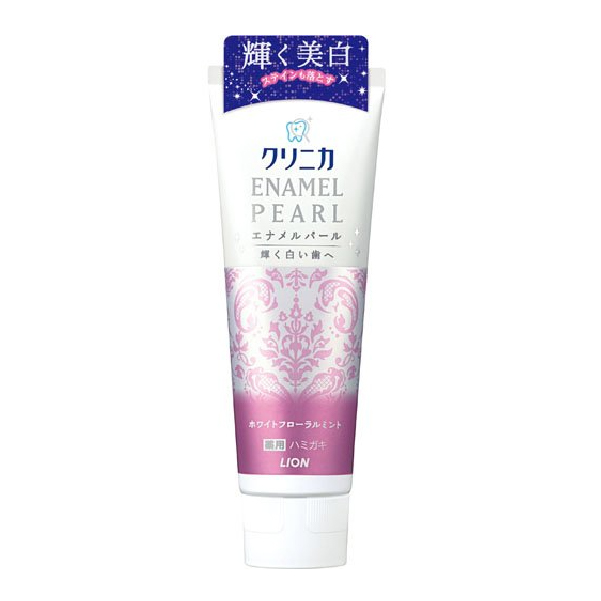 LION獅王 固力寧佳珍珠亮白牙膏 百花薄荷