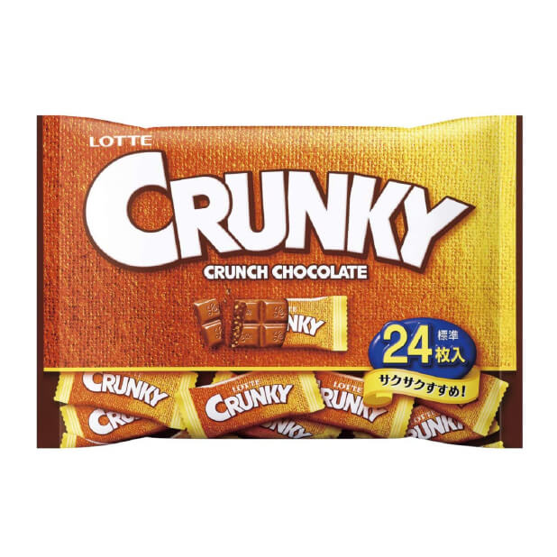 LOTTE樂天 CRUNKY 巧克力 24個 85g