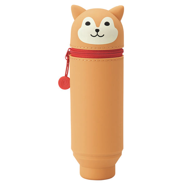 LIHIT LAB喜利 PuniLabo站立式筆筒筆袋 柴犬 1個
