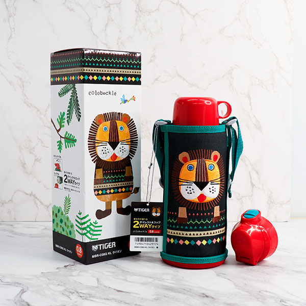 タイガー ステンレスボトル MBR-C08GKL コロボックル ライオン-驚安の