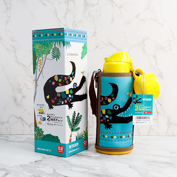タイガー ステンレスボトル MBR-C08GAW コロボックル ワニ-驚安の殿堂