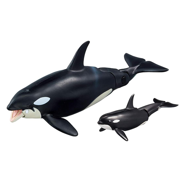 ANIA Figure model AL-08 killer whale mother and child 1 set-DONKI