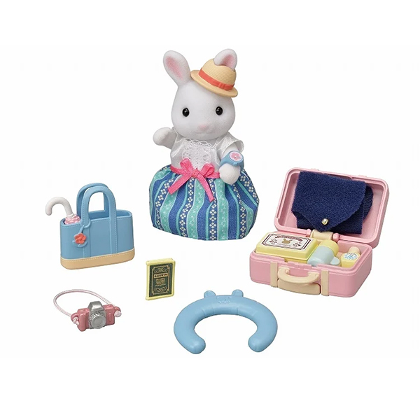 エポック社 シルバニアファミリー DF-19 うきうきトラベルセット-しろ