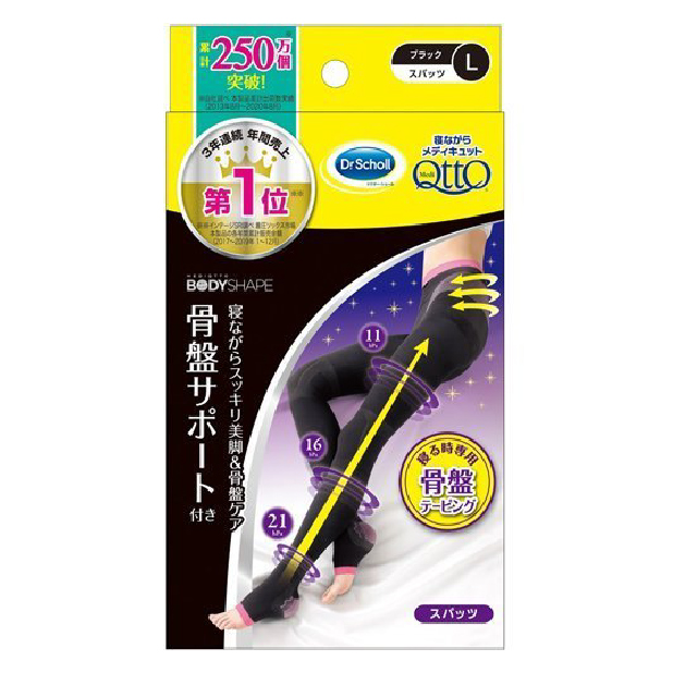 MediQtto美Q袜 睡眠瘦腿塑形美腿连裤袜 L-驚安の殿堂 ドン・キホーテ