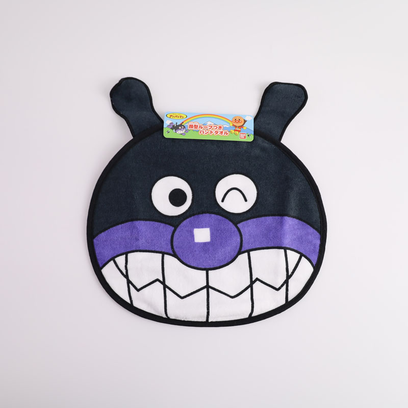 面包超人 脸部图案带挂绳毛巾 30×27cm （细菌小子）