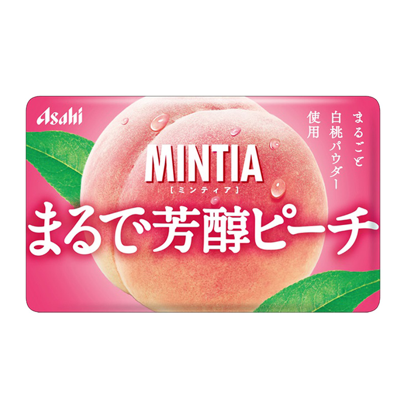 Asahi MINTIA Breath Freshening Mints Peach Flavor 50 pieces-DONKI