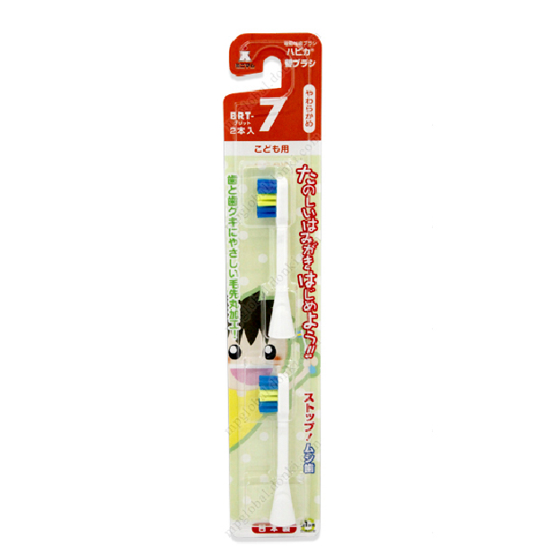 Minimum 軟毛防蛀固齒呵護牙齦兒童聲波電動震動 兒童電動牙刷替換頭【軟毛】 2個
