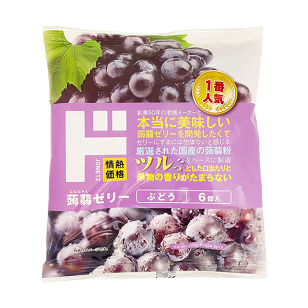 情熱價格 唐吉訶德 DONKI原創 蒟蒻果凍 葡萄味 6個裝