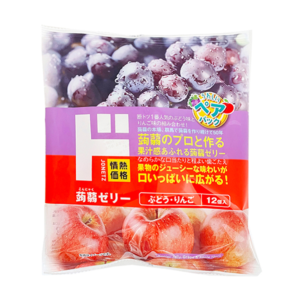 情熱價格 唐吉訶德 DONKI原創 蒟蒻果凍 葡萄味&蘋果味 12個裝