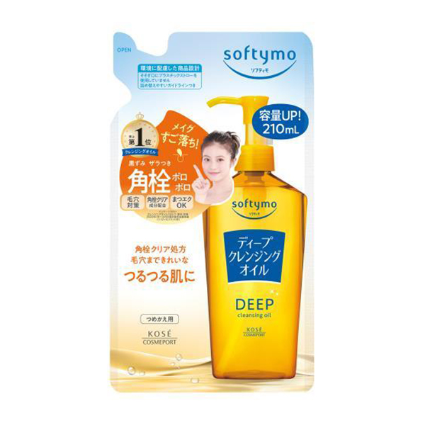KOSE softymo deep cleansing makeup remover oil replacement 210ml