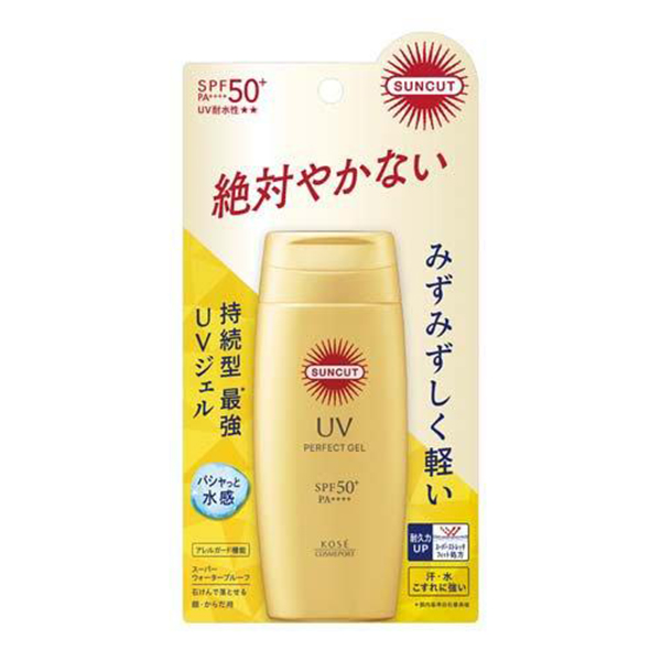 KOSE suncut perfect sunscreen gel SPF50+ PA++++ 80g-DONKI Official