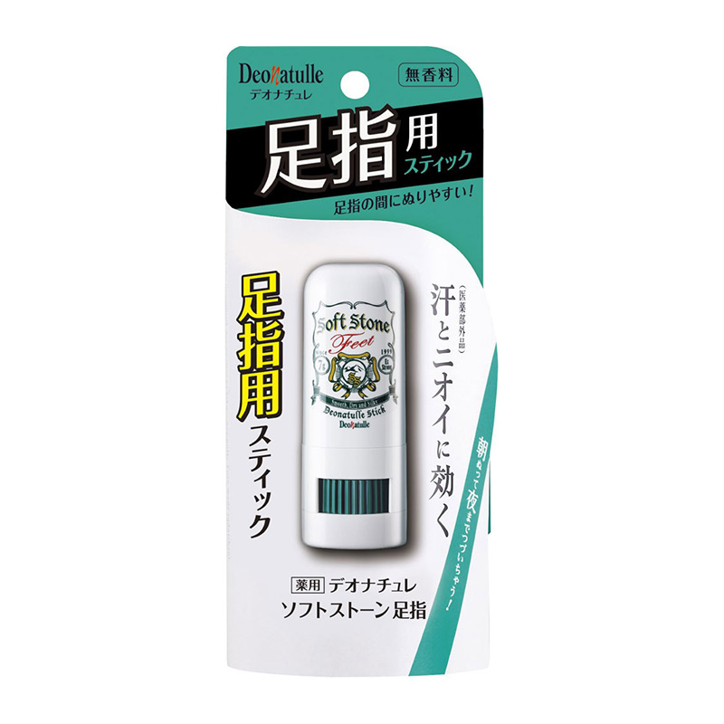Deonatulle杜得樂 soft stone 日本直郵進口清爽明礬石除臭劑制汗膏 足部消臭止汗石【無香】 7g