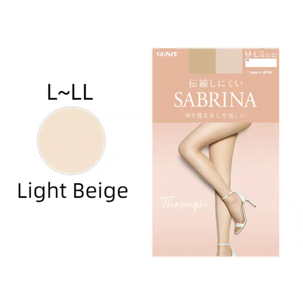 GUNZE colorless beauty stockings L-LL Bright White Light Skin Tone
