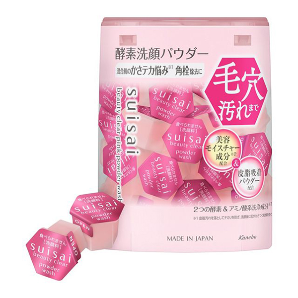 suisai Beauty Clear Pink Powder Wash Main 0.4g x 32-DONKI Official