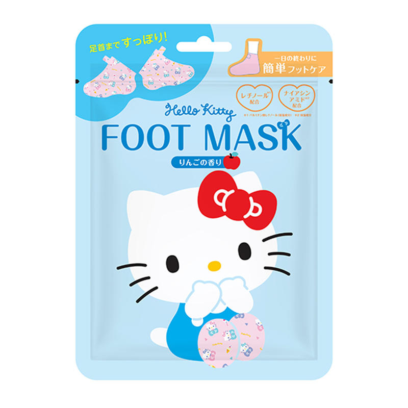 Hello Kitty Beauty Moisturizing Foot Mask Apple Scent 1 sheet