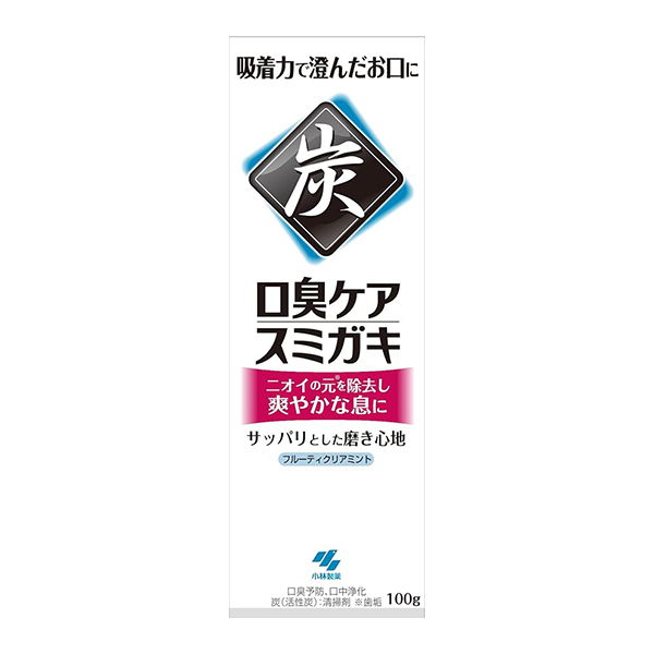 小林制藥 日本進口黑炭護齦除口臭牙漬護牙齦口氣清新 竹炭顆粒牙膏 100g