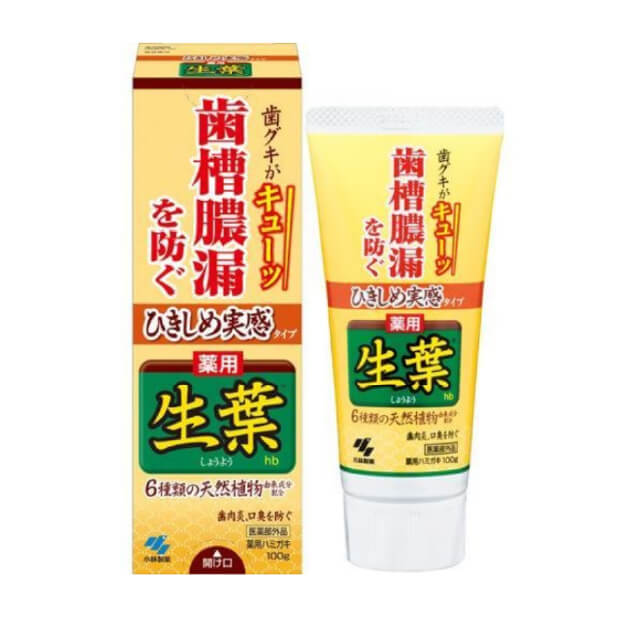 小林制藥 齒槽膿漏牙周紅腫脹牙齦出血止牙肉鬆動固齒 生葉牙膏 100g