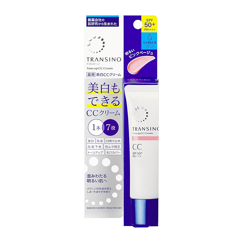 【4個】TRANSINO 美白クリーム＆化粧水 TRANSINO Brightening CC Cream - Pink Beige 30g-DONKI Official