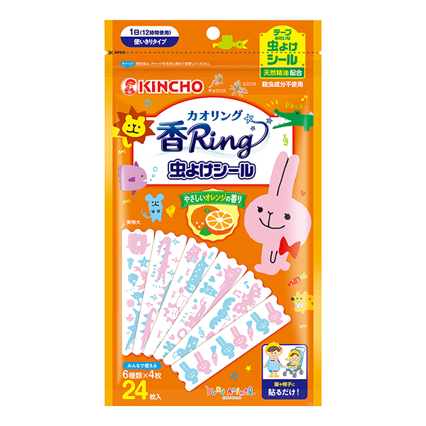 金鳥 驅蟲香氛紙膠帶 清新柑橘香 24張