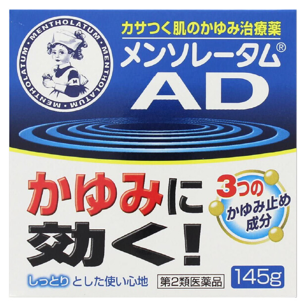 ROHTO乐敦曼秀雷敦 止痒保湿AD面霜m 145g-驚安の殿堂 ドン・キホーテ