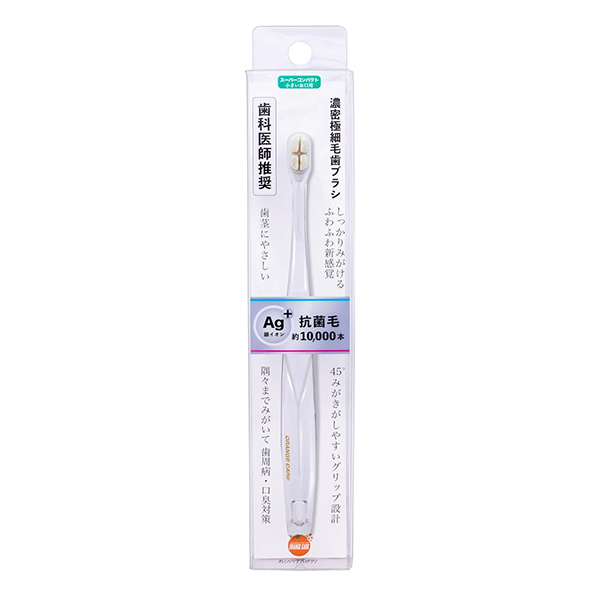Orange Care dense and fine soft bristles ultra-small brush head 1