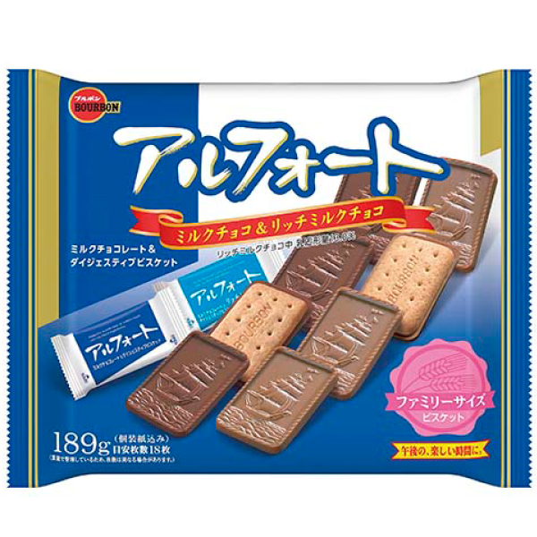 4/24 12:00まで　ホズ様フォーエードット AAAA. チョコレート ブルボン アルフォート ファミリーサイズ 189g-驚安の殿堂 ドン・キホーテ