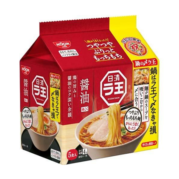 日清食品 拉王拉面 酱油风味 5袋入