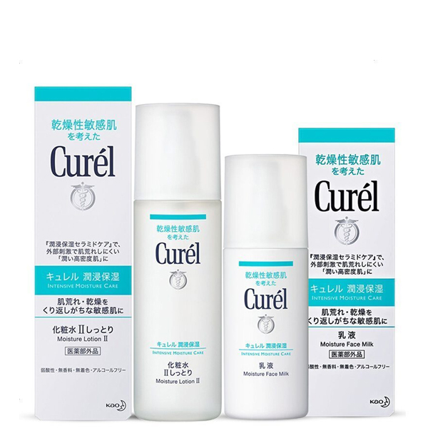 1号仓-KAO花王Curel珂润保湿补水敏感肌舒缓化妆水乳液超值套装-驚安の