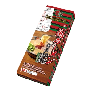 一兰拉面 一蘭拉面 博多细面直条面 附一蘭特制赤红秘制辣粉【２餐份】