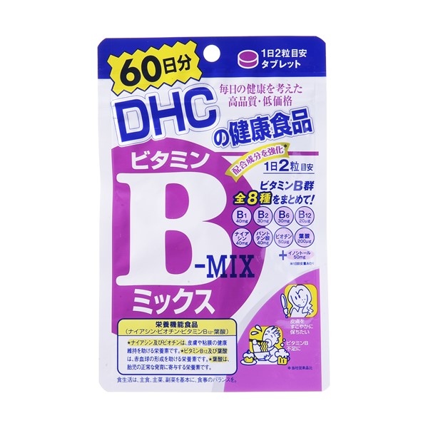 DHC 日本進口直郵蝶翠詩養顏美容增強體力維持代謝增進肌膚神經系統黏膜消化系統健康 維他命B群 60日分(120粒)