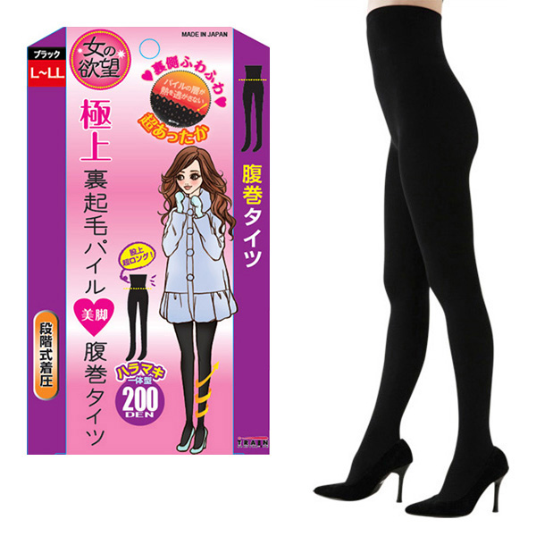 200d 女の欲望 裏起毛ハラマキタイツ L-LL-驚安の殿堂 ドン・キホーテ