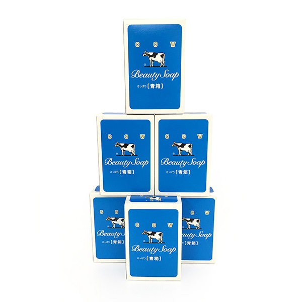 Cow牛乳石堿牛牌香皂牛奶皂洗臉潔面藍盒 6個
