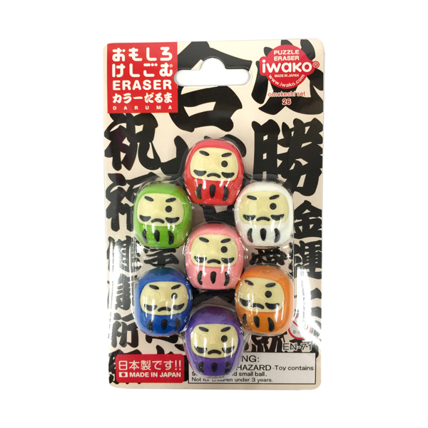 造型橡皮擦 彩色不倒翁