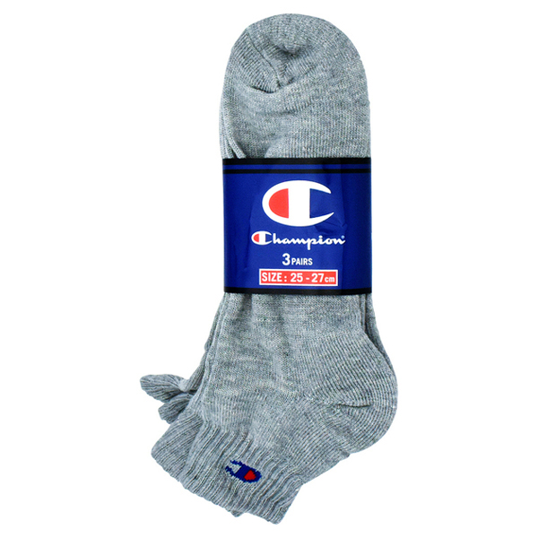Champion 短襪 3雙 灰色 M (素材/聚酯纖維, 棉, 其他)