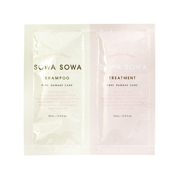 1号仓-Clue SOWA SOWA Pure Damage Care 修护受损发质 洗发精 & 护发乳 试用小包 10ml & 10ml