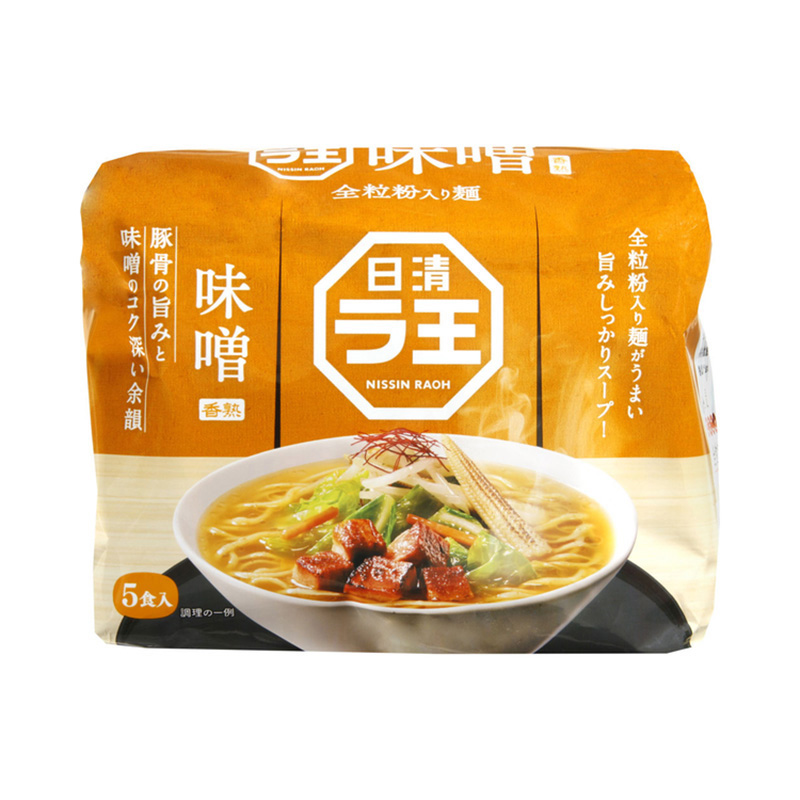日清食品 拉王拉面 味噌风味 5袋入