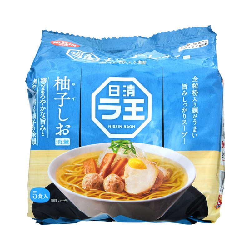 日清食品 拉王拉面 柚子盐风味 ５袋入