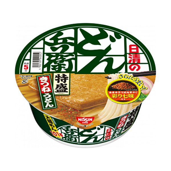 日清食品 東兵衛 特盛油豆腐烏冬面（東） １３１ｇ