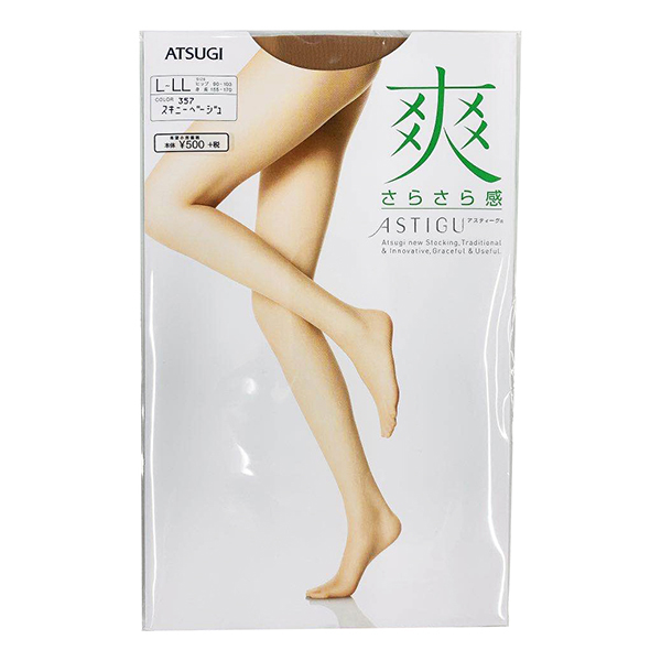 厚木(ATSUGI) 透氣舒適 [爽] 絲襪 L-LL 肌膚米色 1雙
