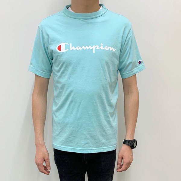 Champion 男裝 短袖T恤 C3-P302 薄荷色 M號